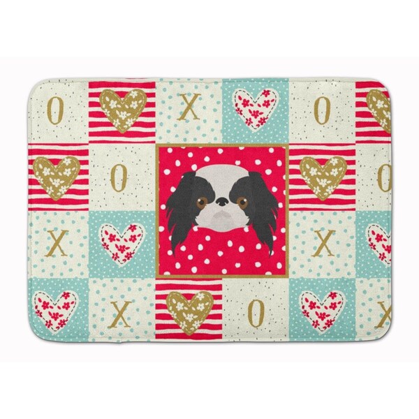 Carolines Treasures 19 x 27 in. Japanese Chin Love Machine Washable Memory Foam Mat CK5209RUG - main